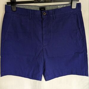 J. Crew Chino 7" Shorts Parisian Blue 32" Waist New